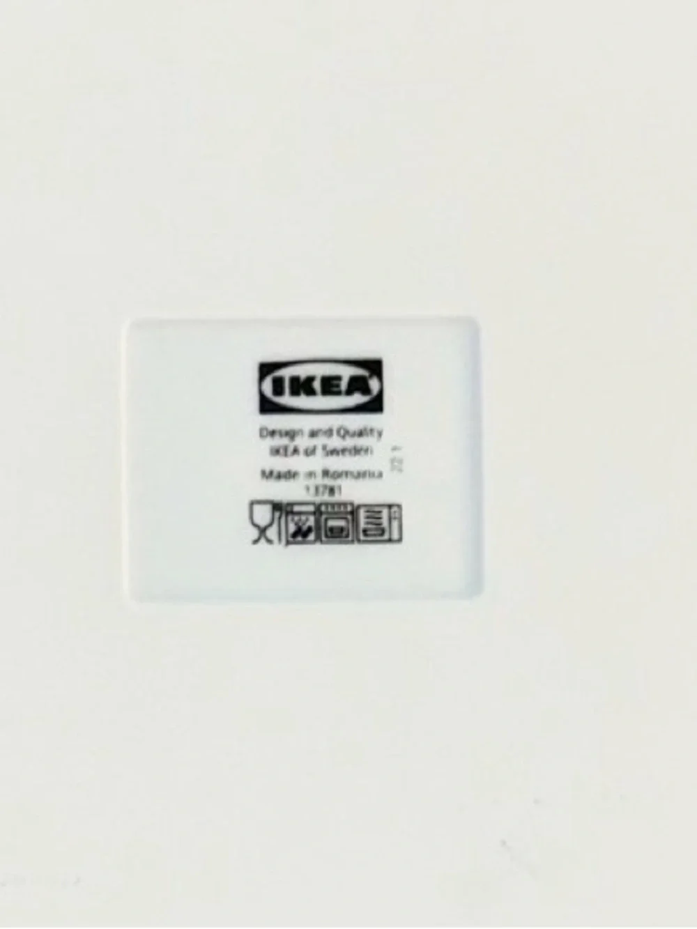 New IKEA 365+ White Baking Dish - made with feldspar porcelain